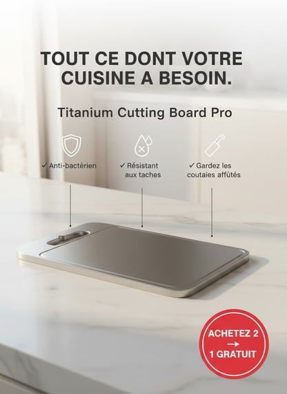 Planche à découper en titane Pro