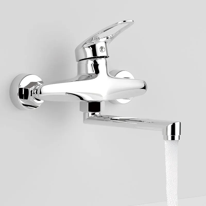 Robinet mural avec mitigeur monocommande