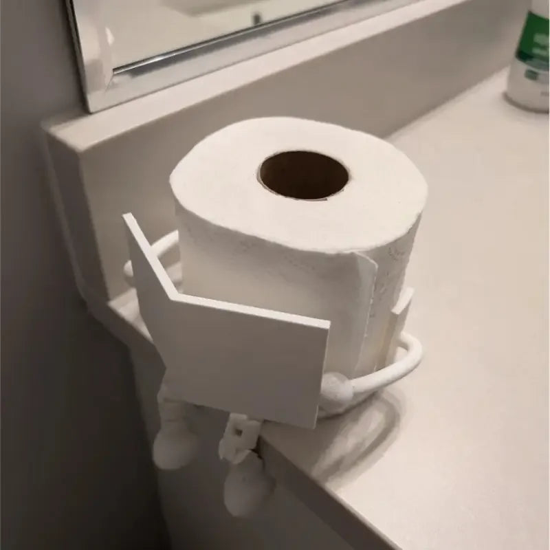 Porte-papier toilette effet journal