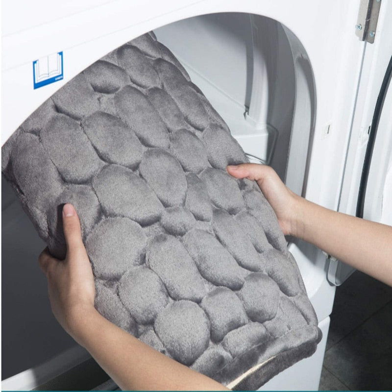 Tapis de bain antidérapant en relief