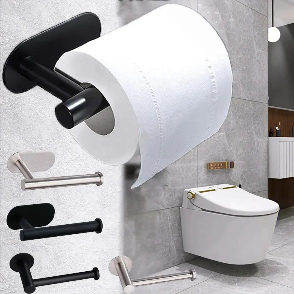 Porte-papier toilette en acier inoxydable