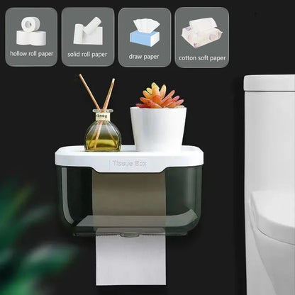 Porte-papier toilette mural étanche