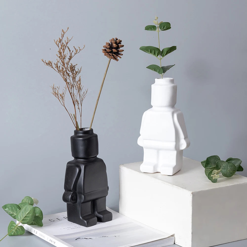 vases robots en céramique