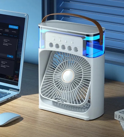 Ventilateur humidificateur portable