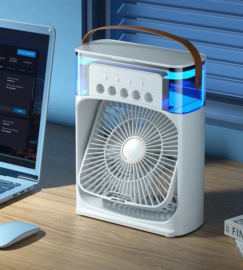 Ventilateur humidificateur portable