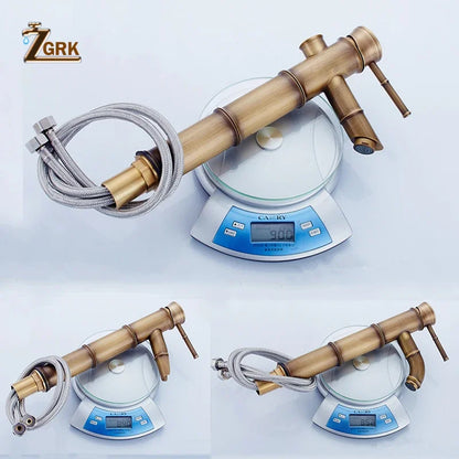 Robinet de lavabo design en bambou ZGRK