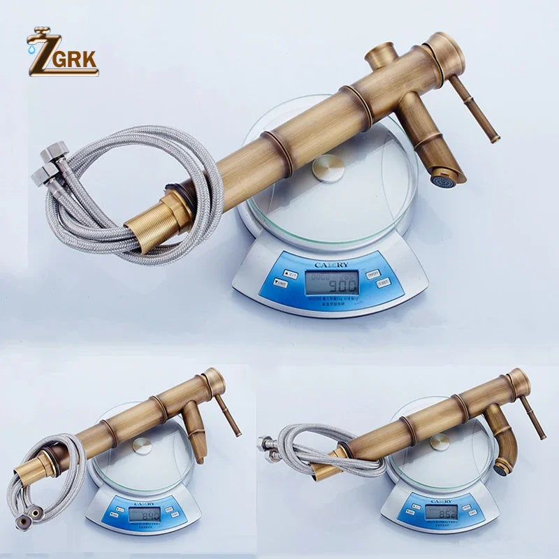 Robinet de lavabo design en bambou ZGRK