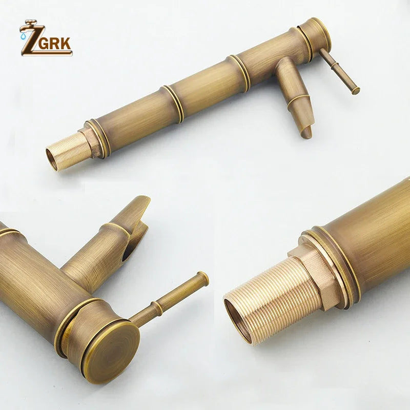 Robinet de lavabo design en bambou ZGRK