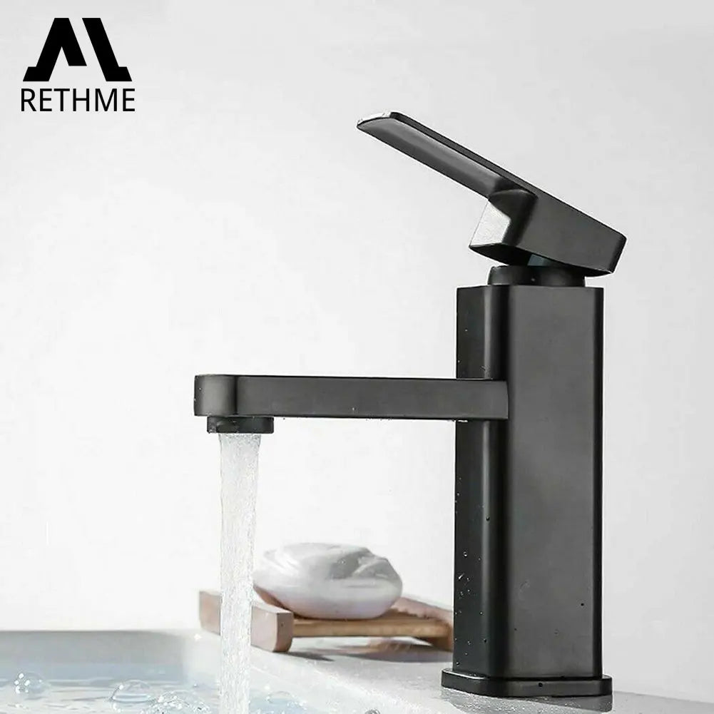 Robinet de salle de bain – noir ou chromé