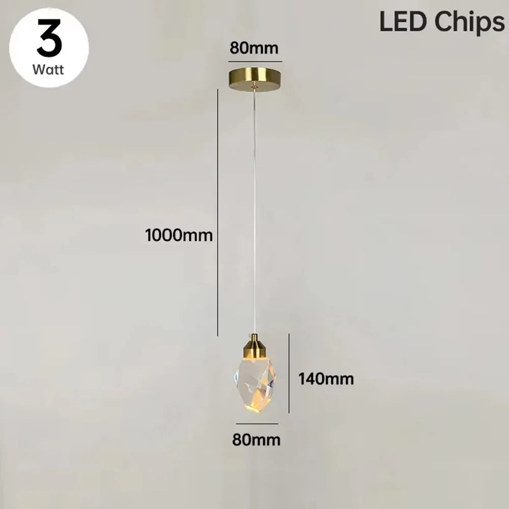 Lampe en cristal élégante