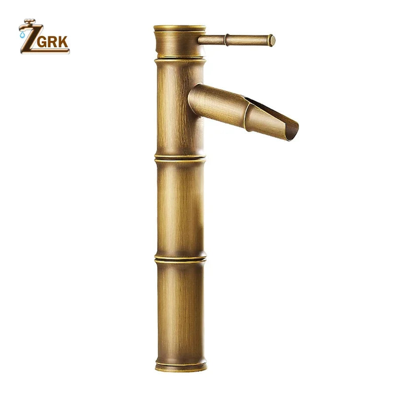 Robinet de lavabo design en bambou ZGRK