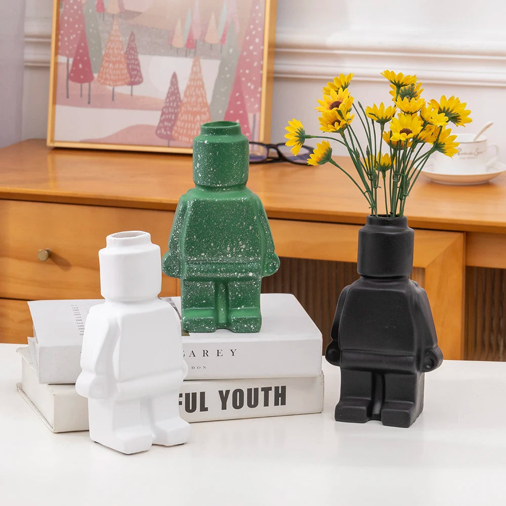 vases robots en céramique