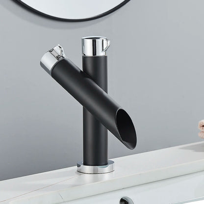 Mitigeur de lavabo en laiton noir