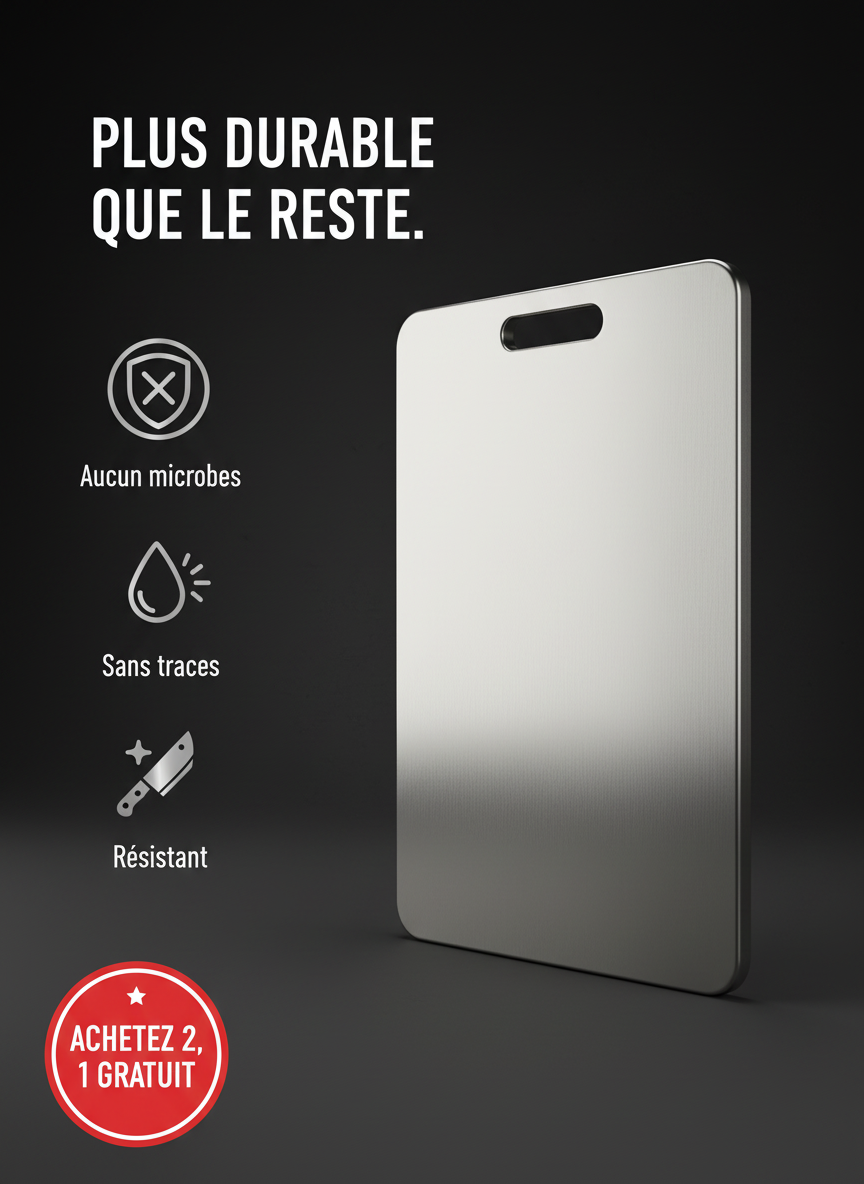 Planche à découper en titane