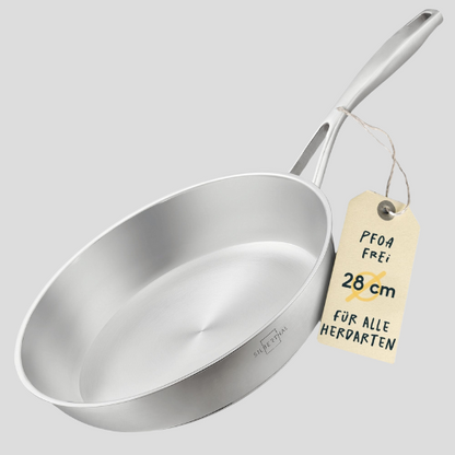 Poêle en acier inoxydable Ø 28 cm