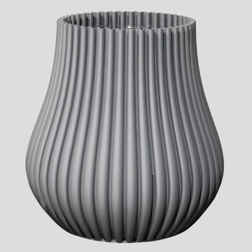 Vase 3D Blanc Pur