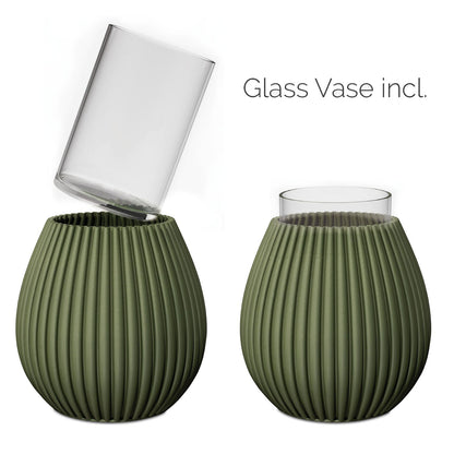 Vase 3D Blanc Pur