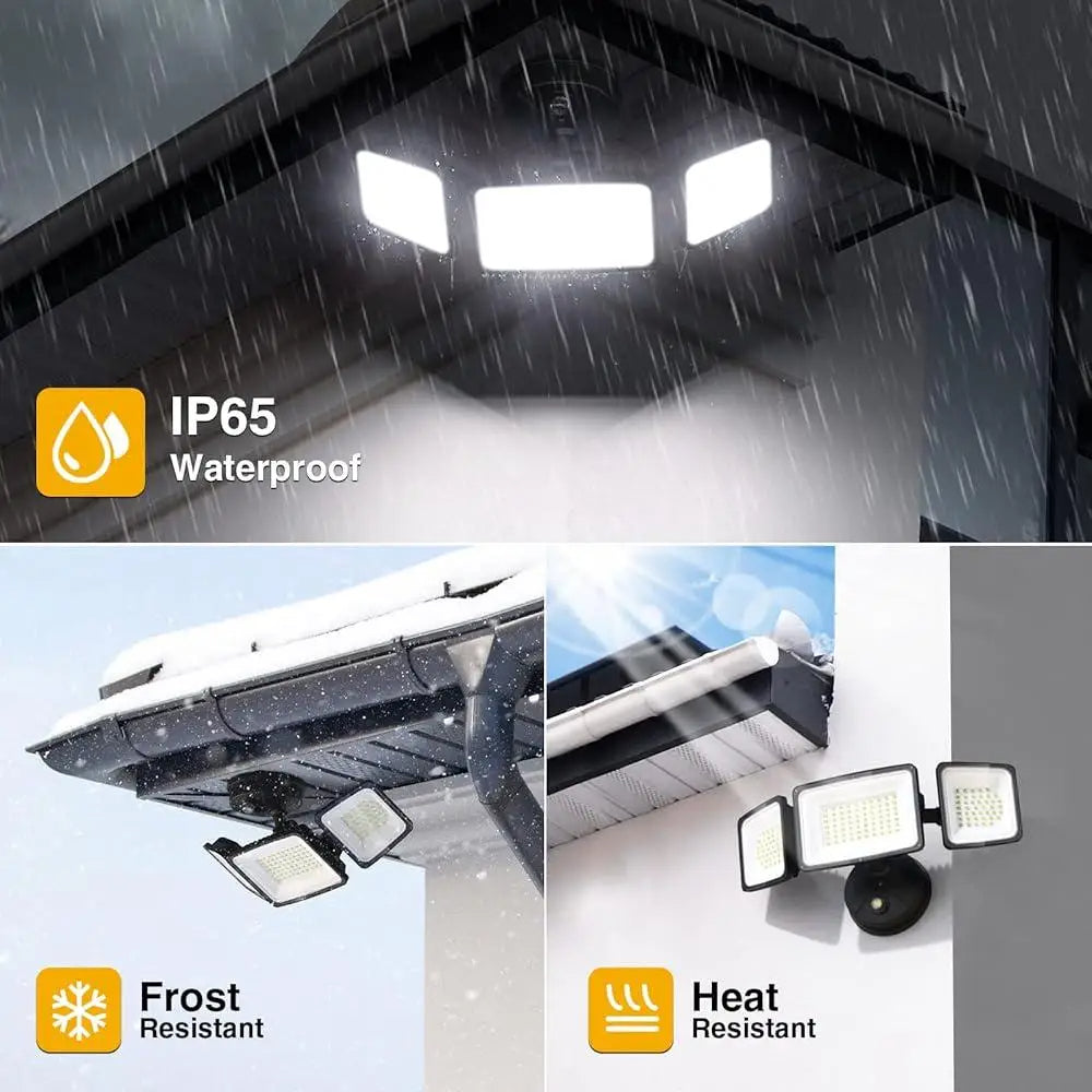 Lampe solaire avec détecteur de mouvement pour l'extérieur