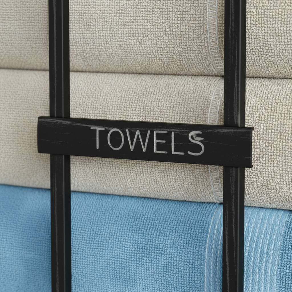 Rangement pour serviettes de bain