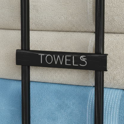 Rangement pour serviettes de bain