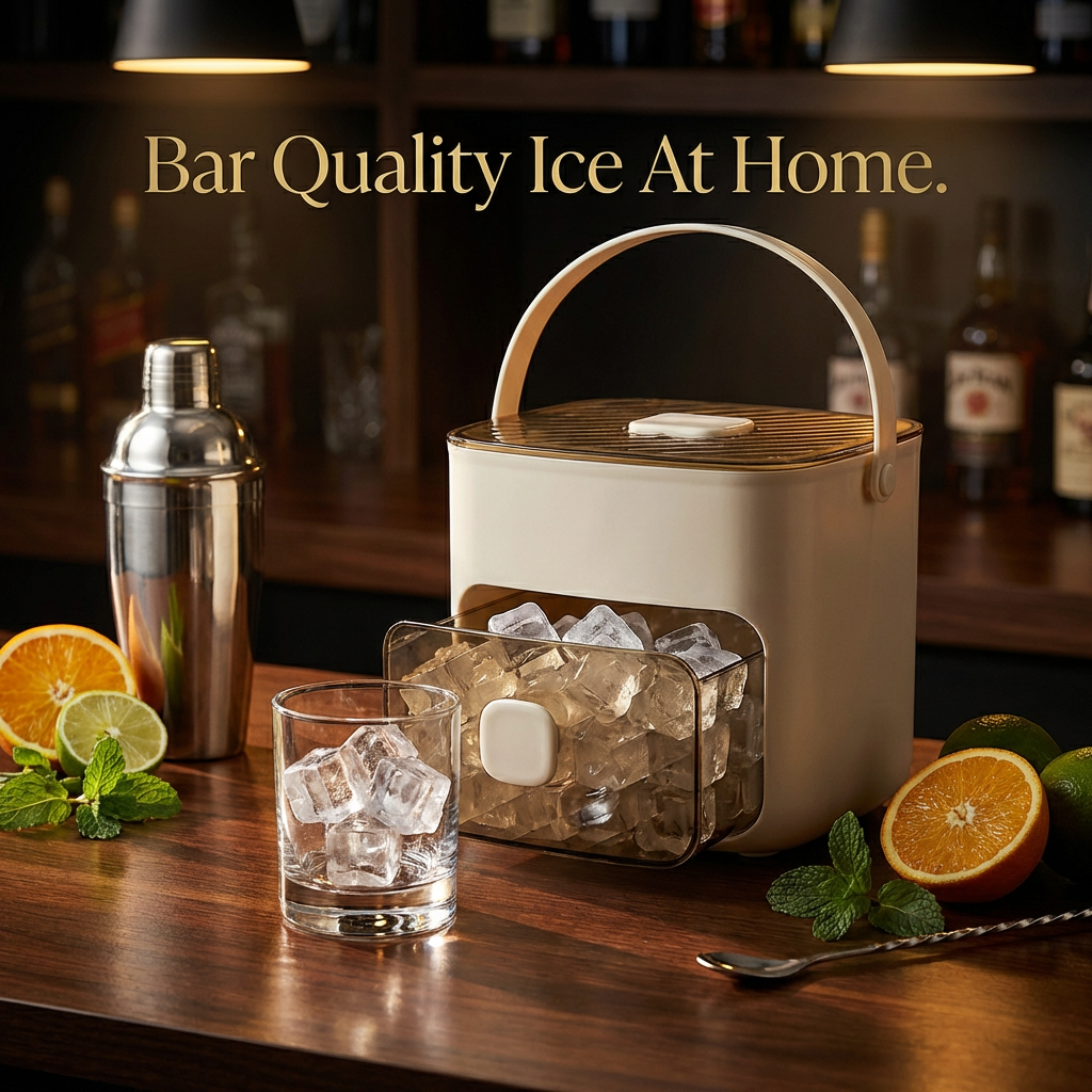 Ice cube maker with Easy-press