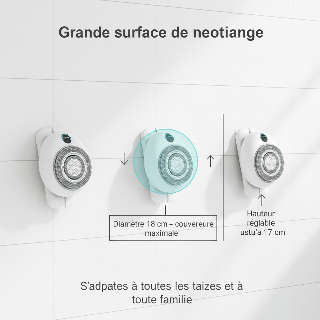 Brosse électrique pour le dos