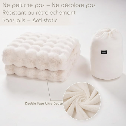Plaid ultra-doux de luxe