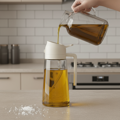 Bouteille d'huile 2 et 1 Distributeur d'huile