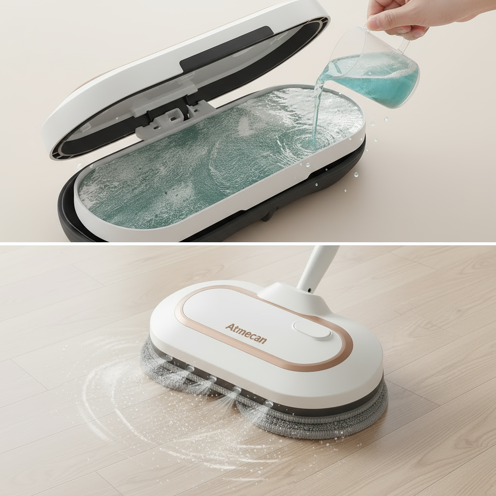 Balai électrique - Balai sans fil à essorage