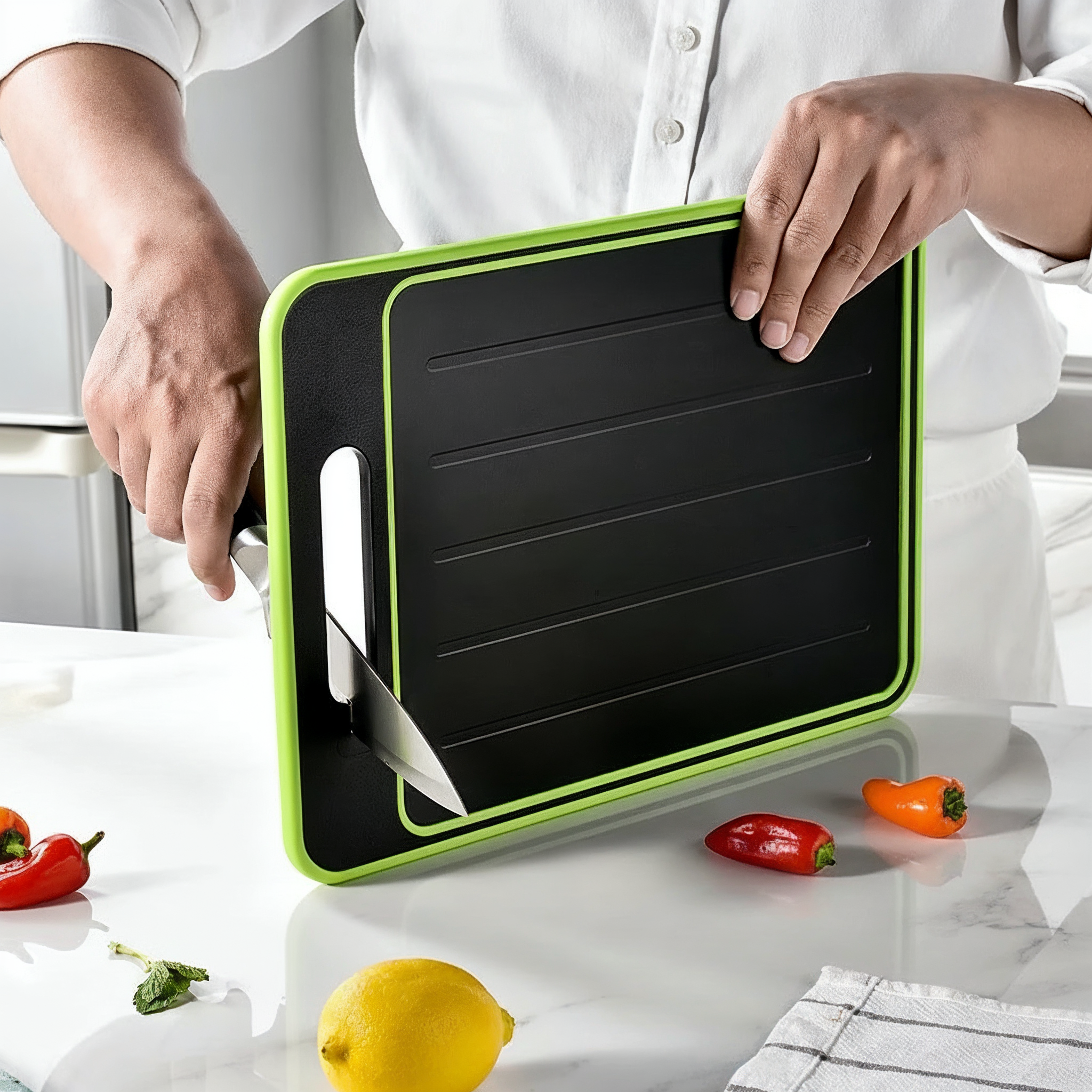 Double-sided cutting board