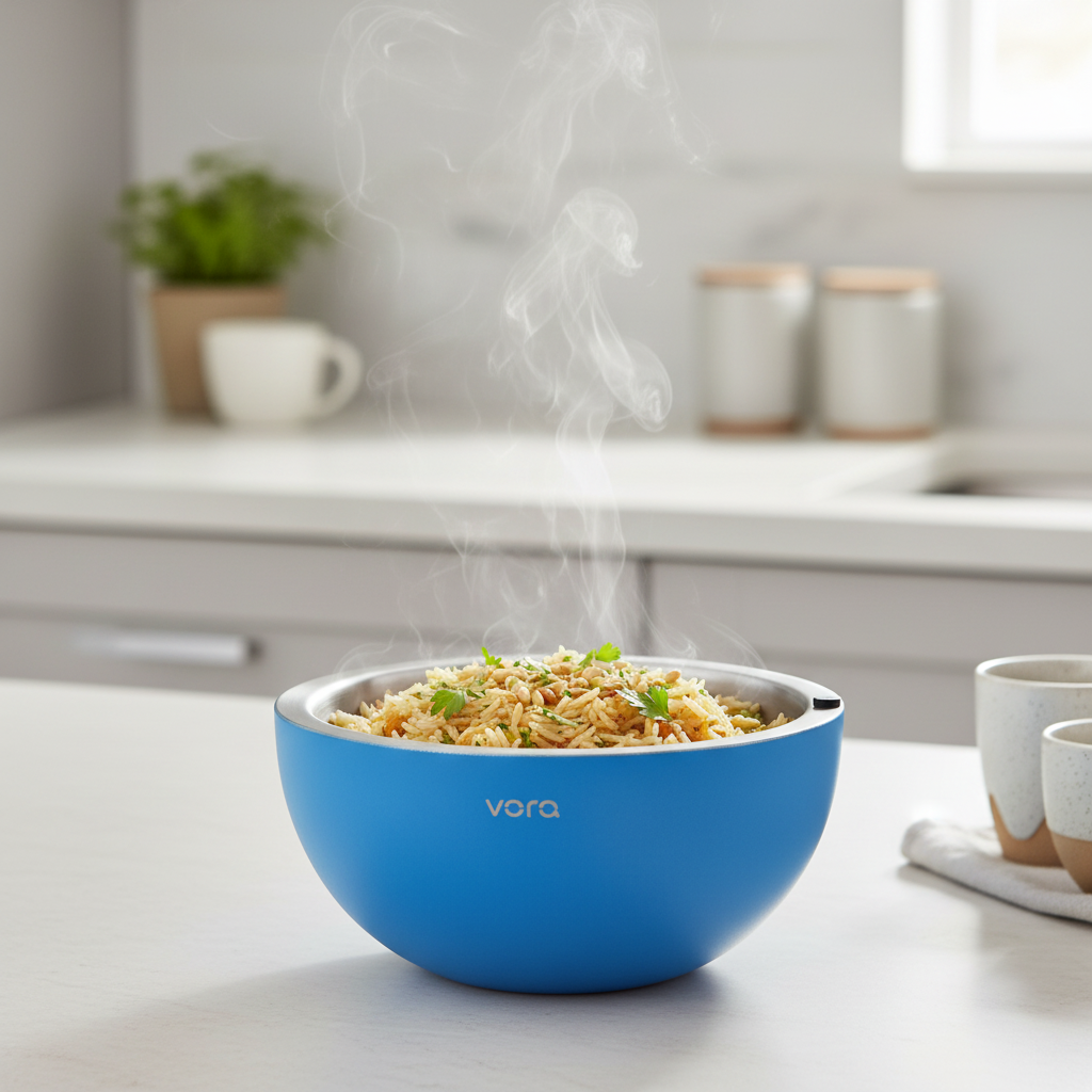 Stainless steel thermos bowl