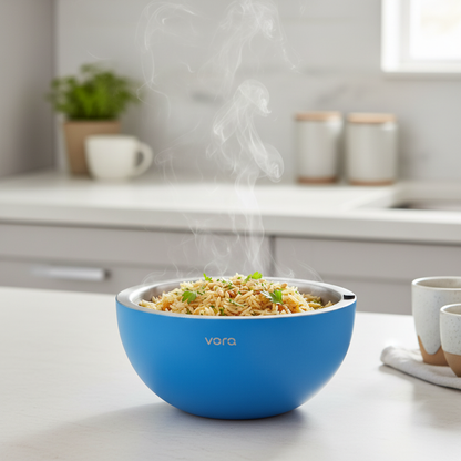 Stainless steel thermos bowl