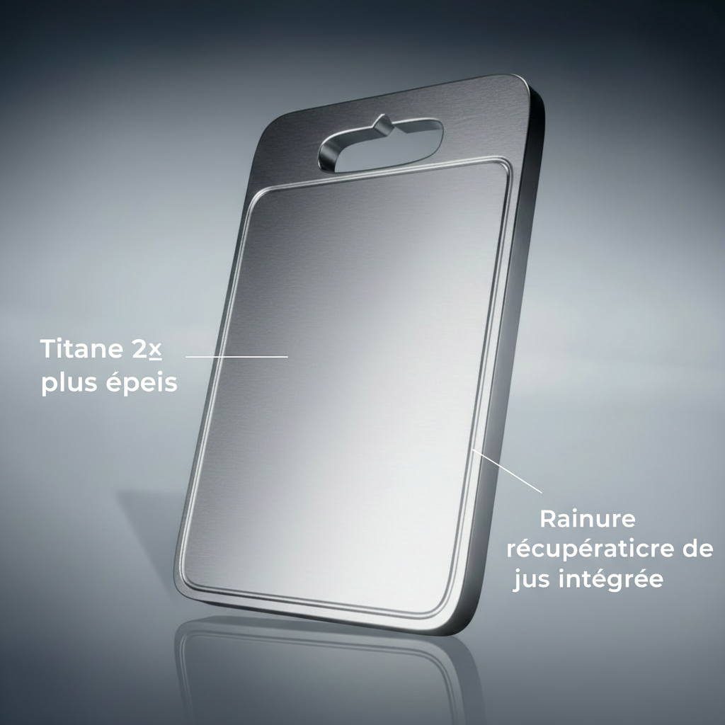Planche à découper en titane Pro