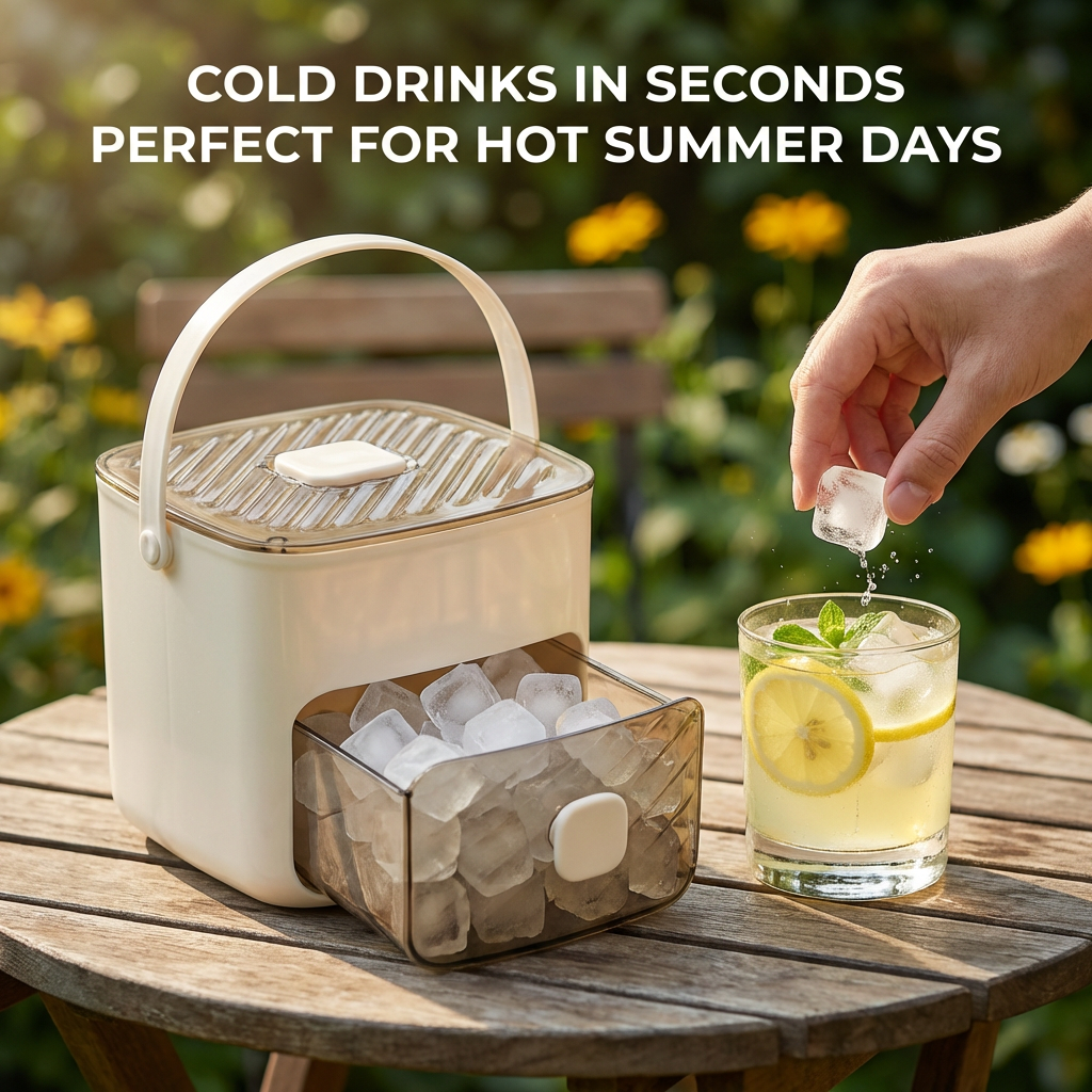 Ice cube maker with Easy-press