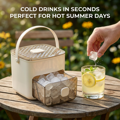 Ice cube maker with Easy-press