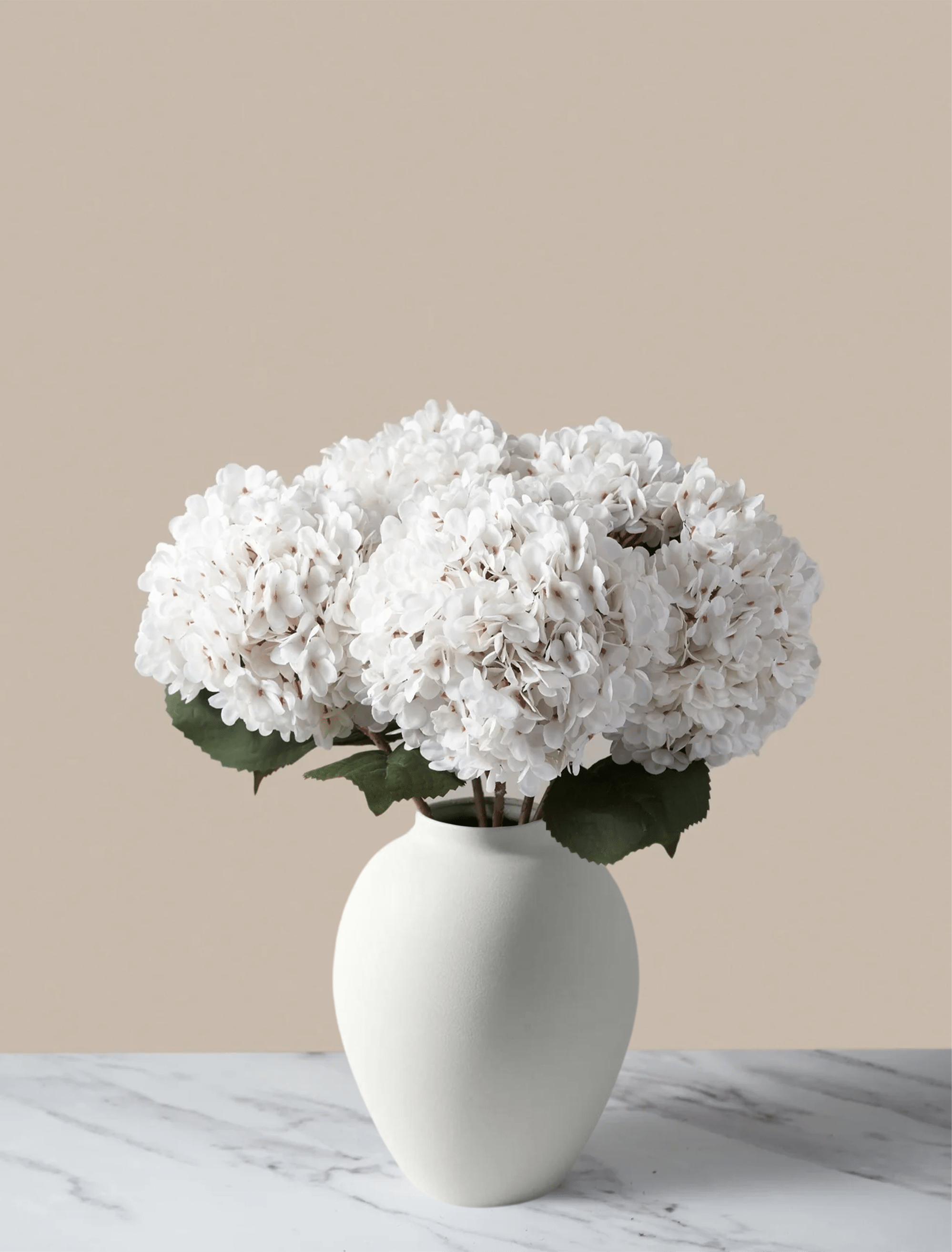 Hortensia décoratif élégant dans un vase en céramique