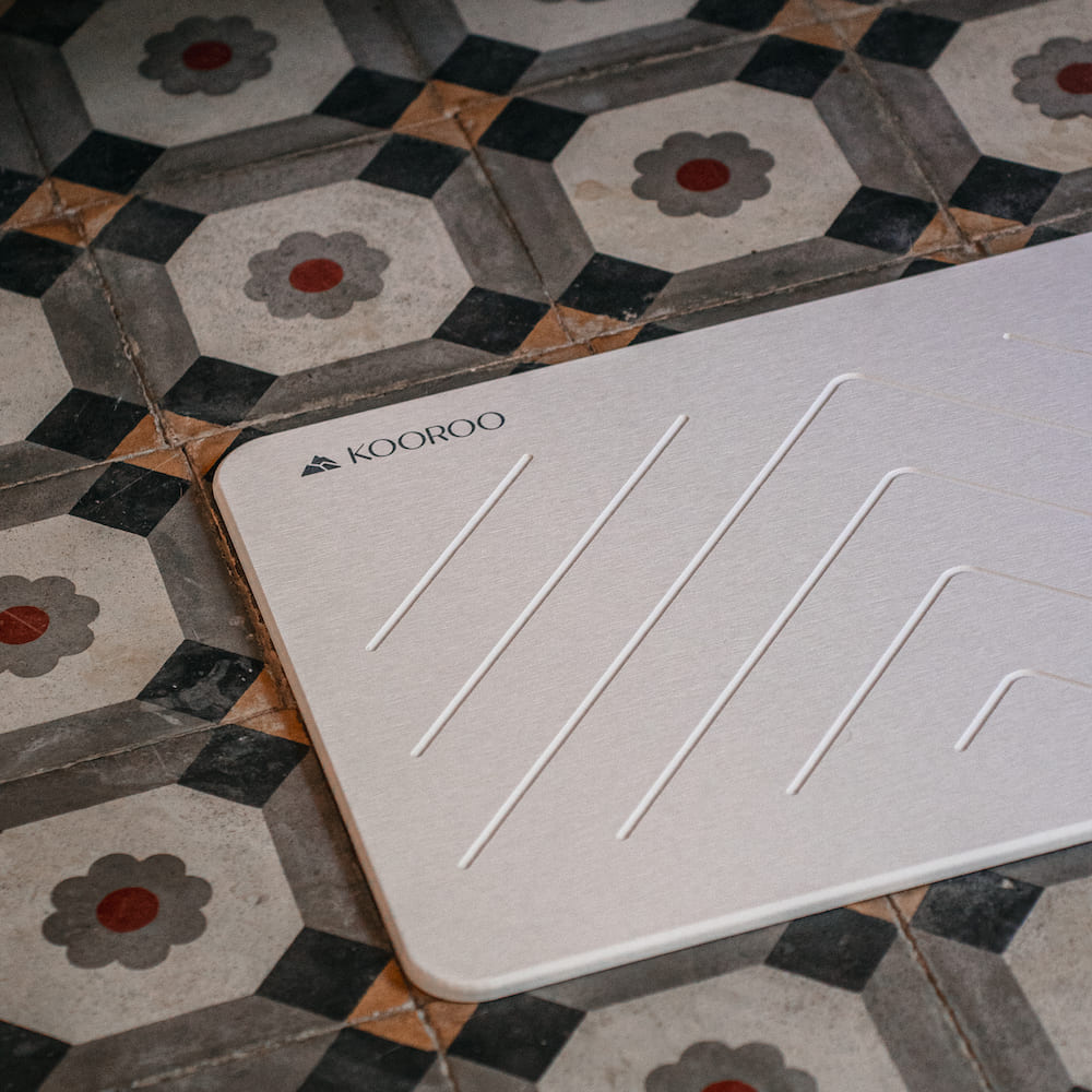 Tapis de bain en terre de diatomées