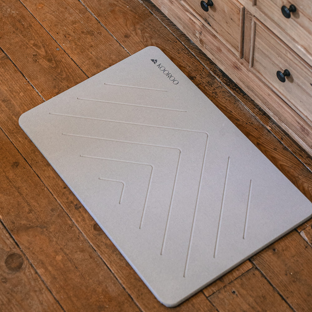 Tapis de bain en terre de diatomées