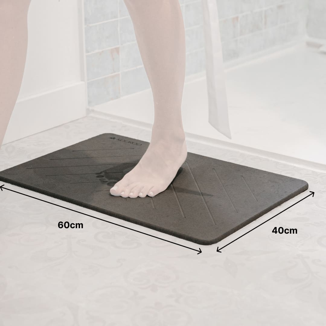 Tapis de bain en terre de diatomées