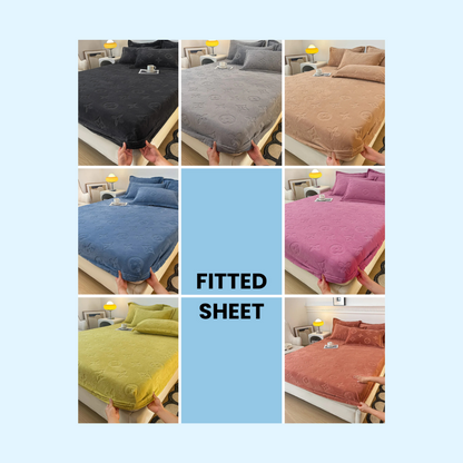 Literie en velours à motifs floraux