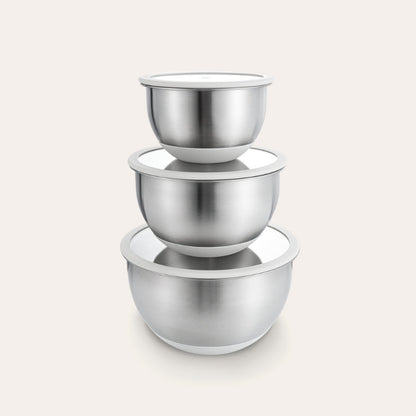 Stainless steel mixing bowls | Set of 3