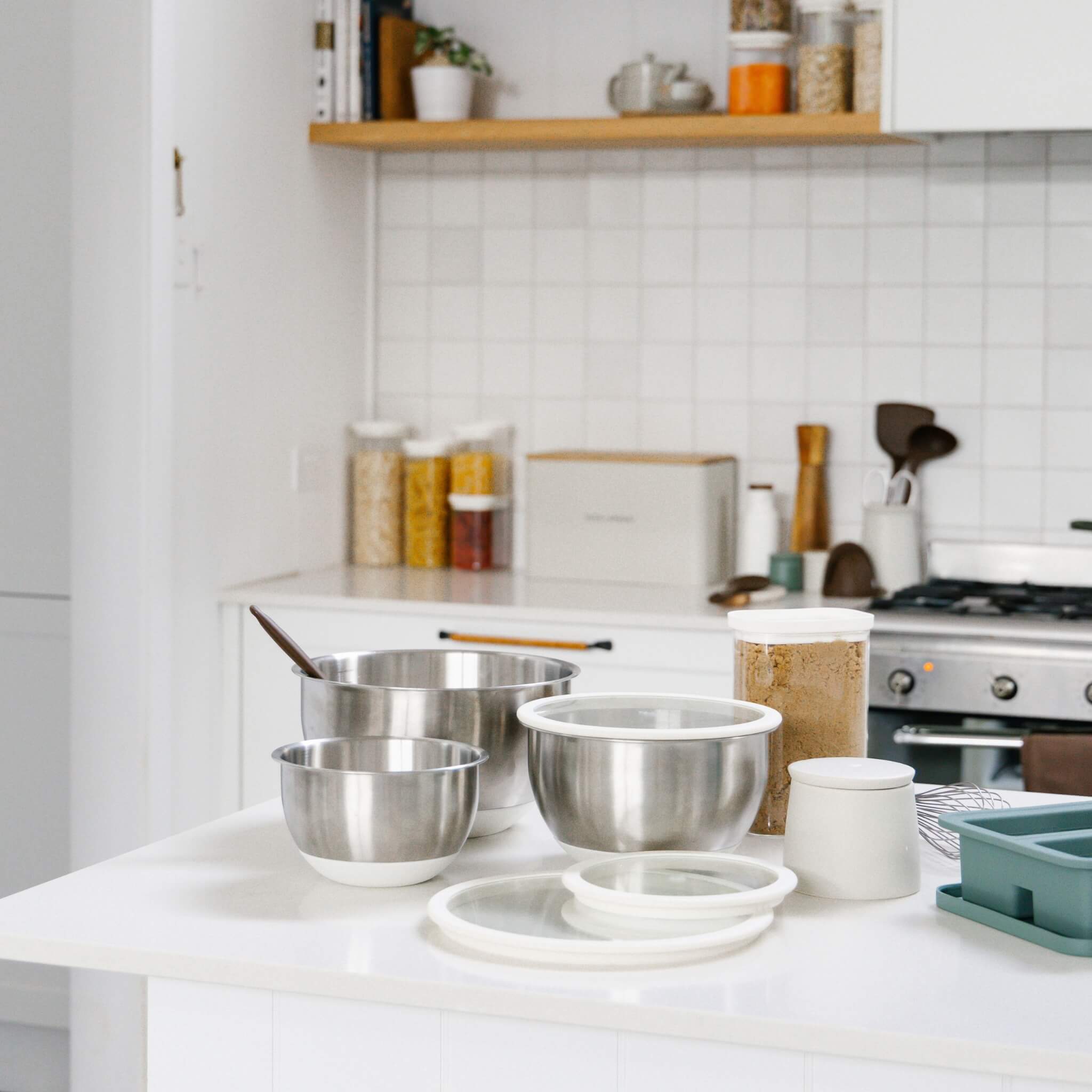 Stainless steel mixing bowls | Set of 3