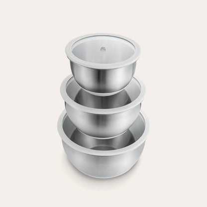 Stainless steel mixing bowls | Set of 3