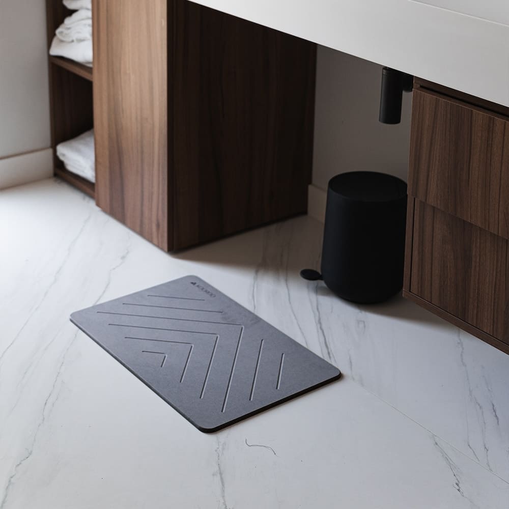 Tapis de bain en terre de diatomées